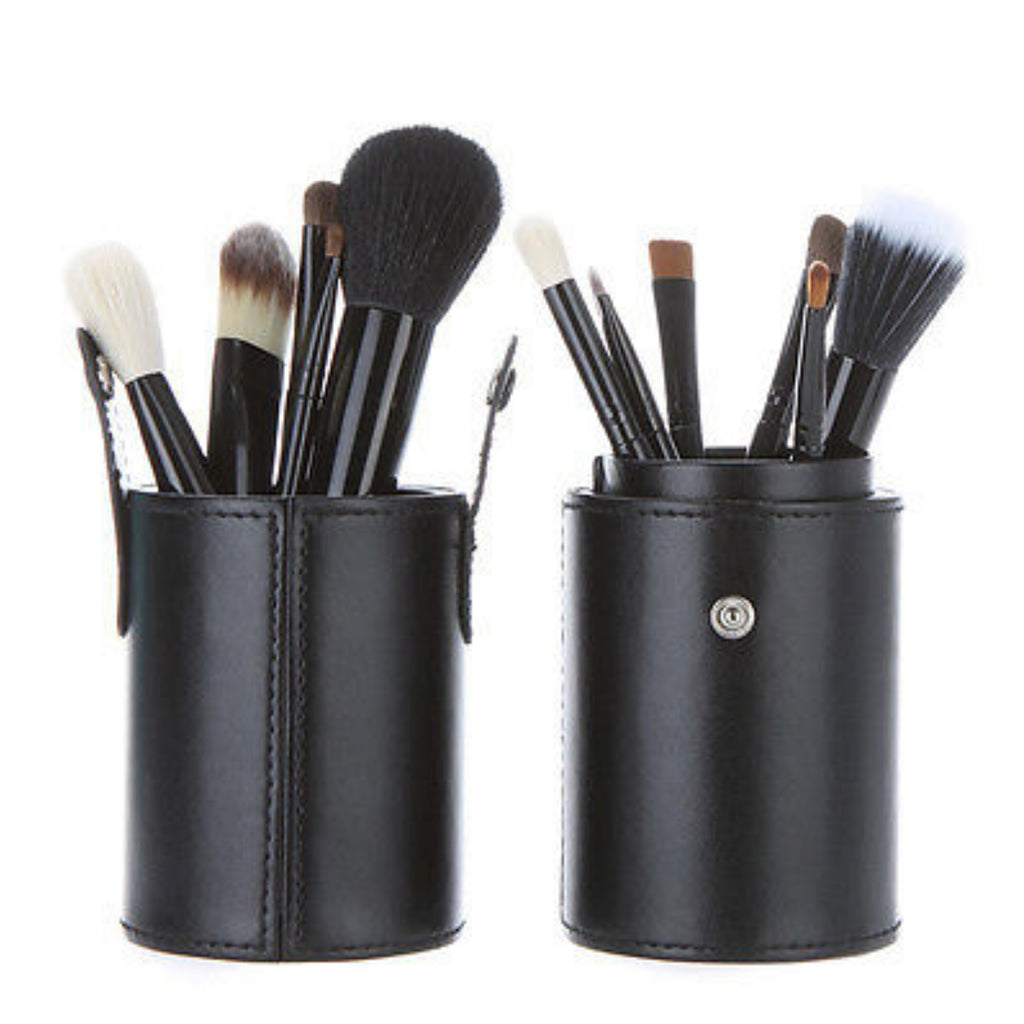 Makeup Brush Cylinder 12pc Set (Choose Colour)