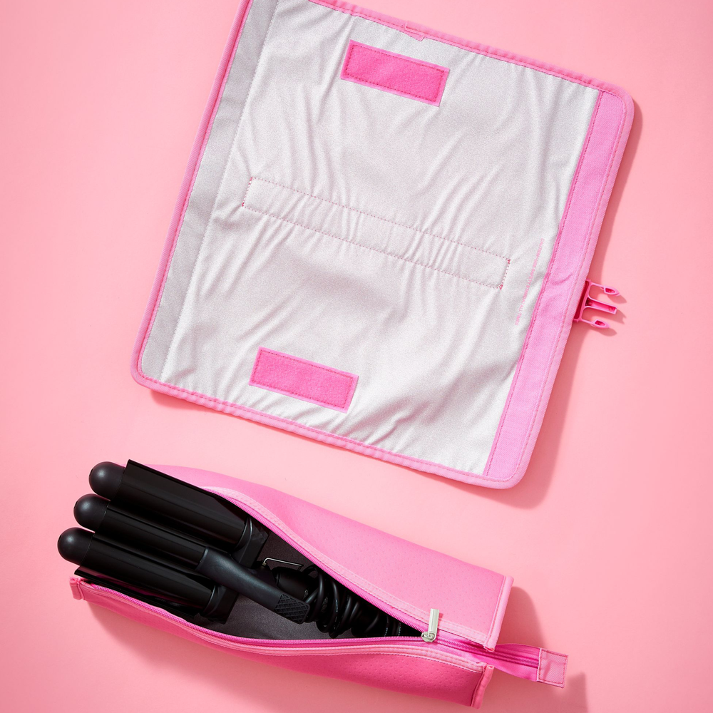 Mermade Pink Heat Mat + Clutch