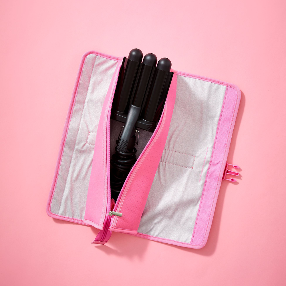 Mermade Pink Heat Mat + Clutch