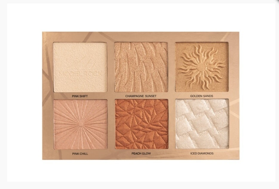 MODEL ROCK GLOW YOUR WAY 6-Shade Highlighter Palette *VOLUME 1*