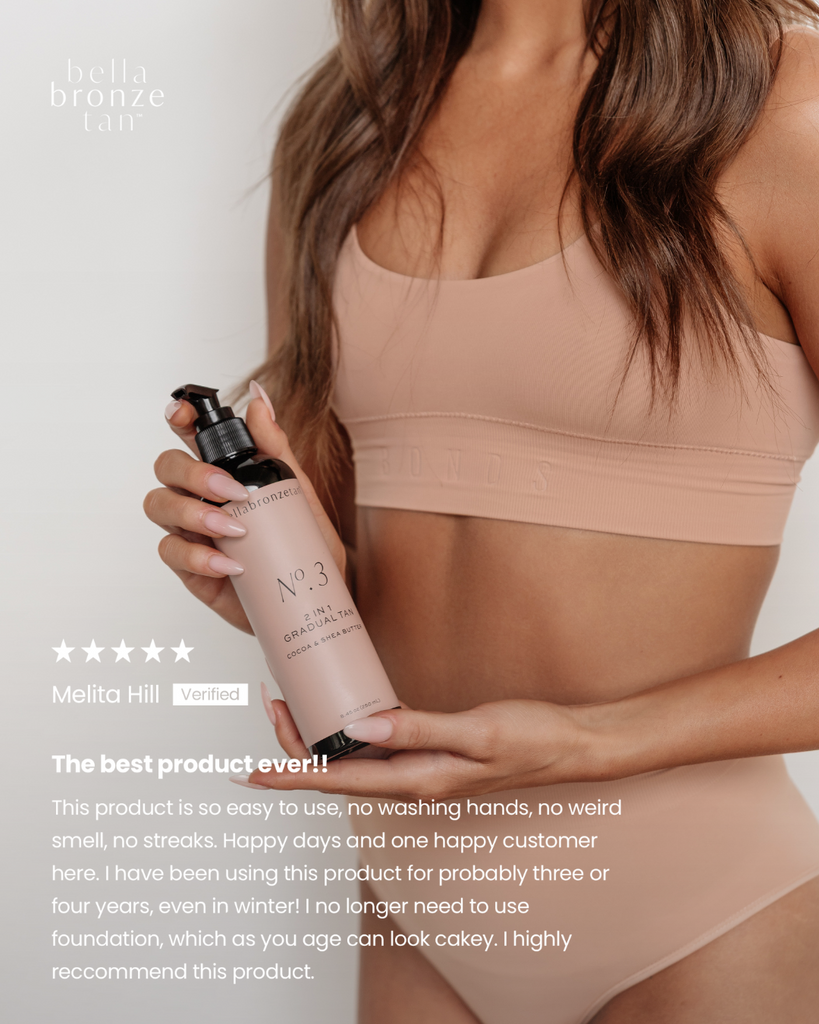 Bella Bronze 2 in 1 Gradual Tan -
Buildable Tan