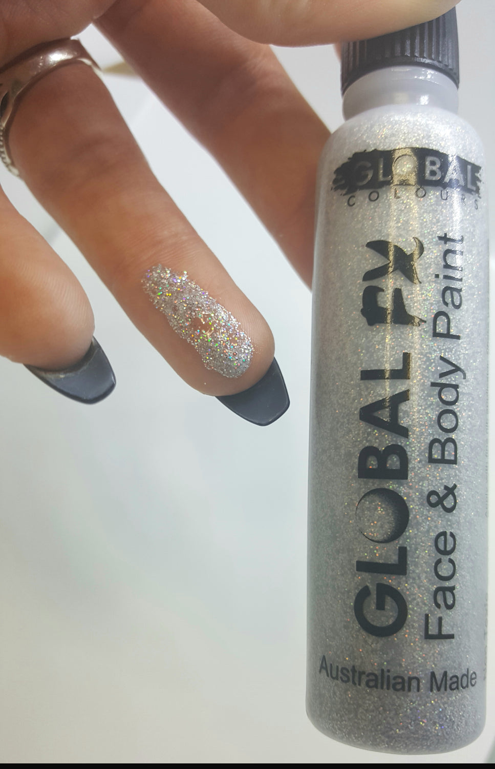 Global FX HOLOGRAPHIC SILVER GLITTER 36mL
