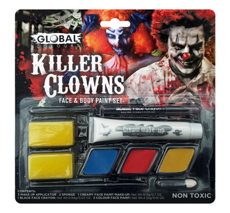 Global Colours Killer Clown Makeup Kit