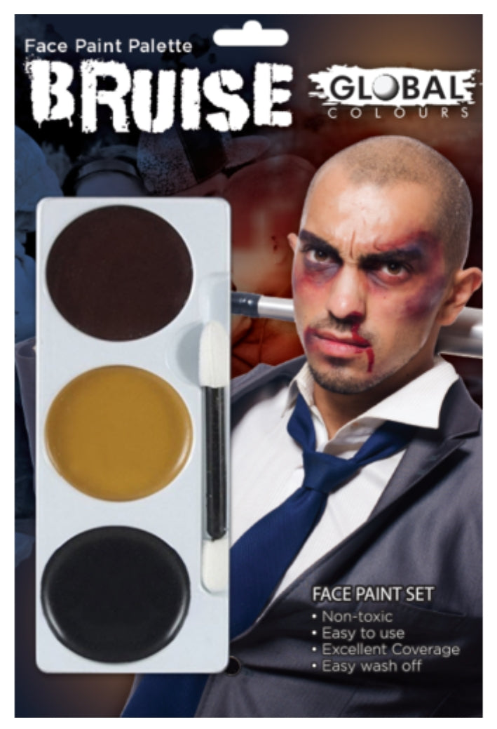 Global Colours Bruise FX Colour Palette Face Paint Halloween