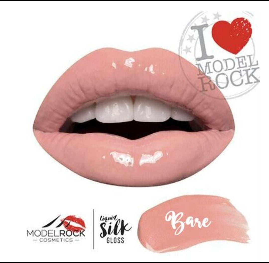 Model Rock LUXE SILK Lip Gloss - *BARE*