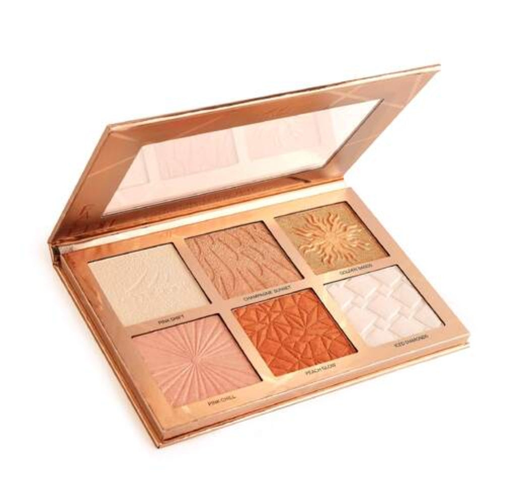 MODEL ROCK GLOW YOUR WAY 6-Shade Highlighter Palette *VOLUME 1*